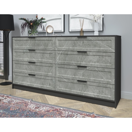 Kомод Тренд КТ-К197 (Антрацит ЛДСП/ Керамика ЛМДФ) Ш1965 В1020 Г451